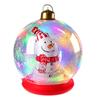Inflatable Christmas Ball Set: Luminous Outdoor Decor with Cartoon Transparent Balls & Tree