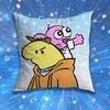 SSmiling FFriends Custom Pillow for Sofa Seat Chair DecorativeModern Home Decor Print Throw Cushion