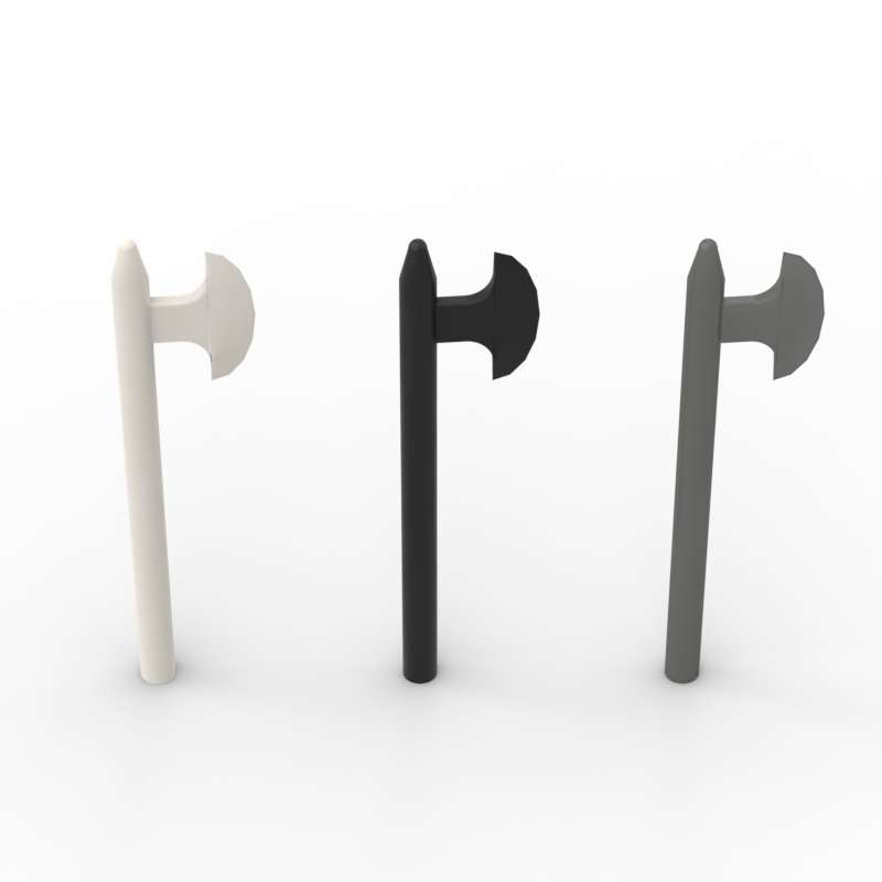 MOC 10PCS 3848 Handheld Long Battle Axe Building Blocks Kit Prop Arms Bricks Particle DIY Toys Children Kid Birthday Xmas Gift