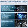 Google Pixel 9 Pro USB Car Charger Fast Charging for Google Pixel 10 Pro XL 9 Pro Fold 8a 8 Pro 7 Pro 6,USB A Car Charger + 3FT Coiled USB C Cable