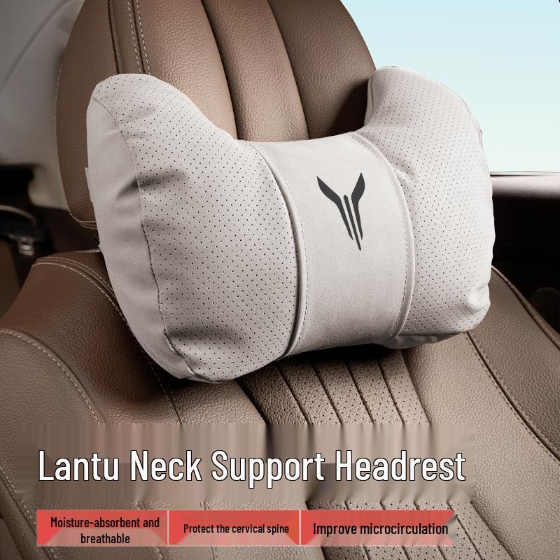 Lantu Dreamer Car Headrest Neck Pillow with Free Zhiyin Seat Cover