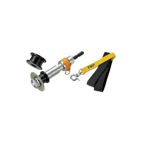 TOP PVC Pipe Inner Diameter Cutter with Drop Protection, Blade Diameter 51mm, for Water, Plumbing, and Toilet Installation, TNC-50RS, Made in Tsubame-