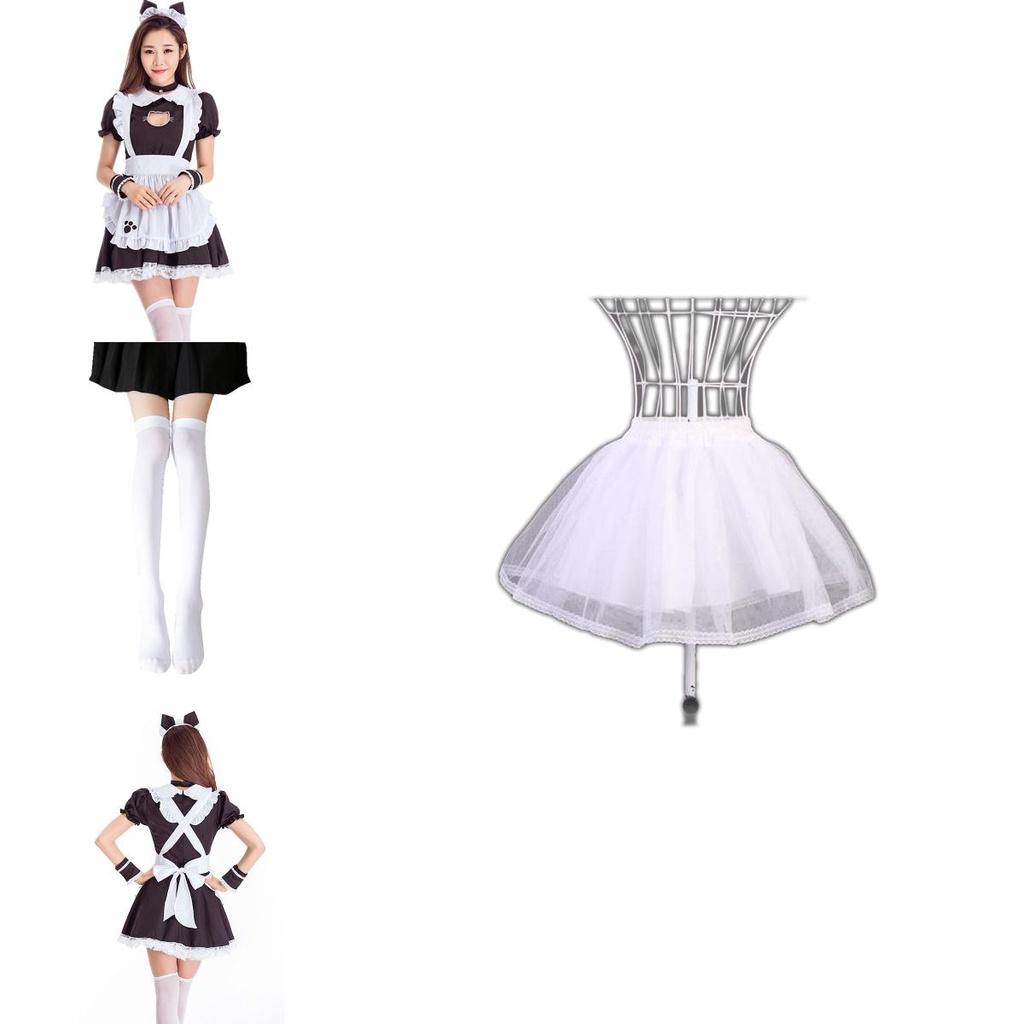 Cat Girl Maid Costume Cosplay Dress With Polyester Blend For Halloween Anime Fans