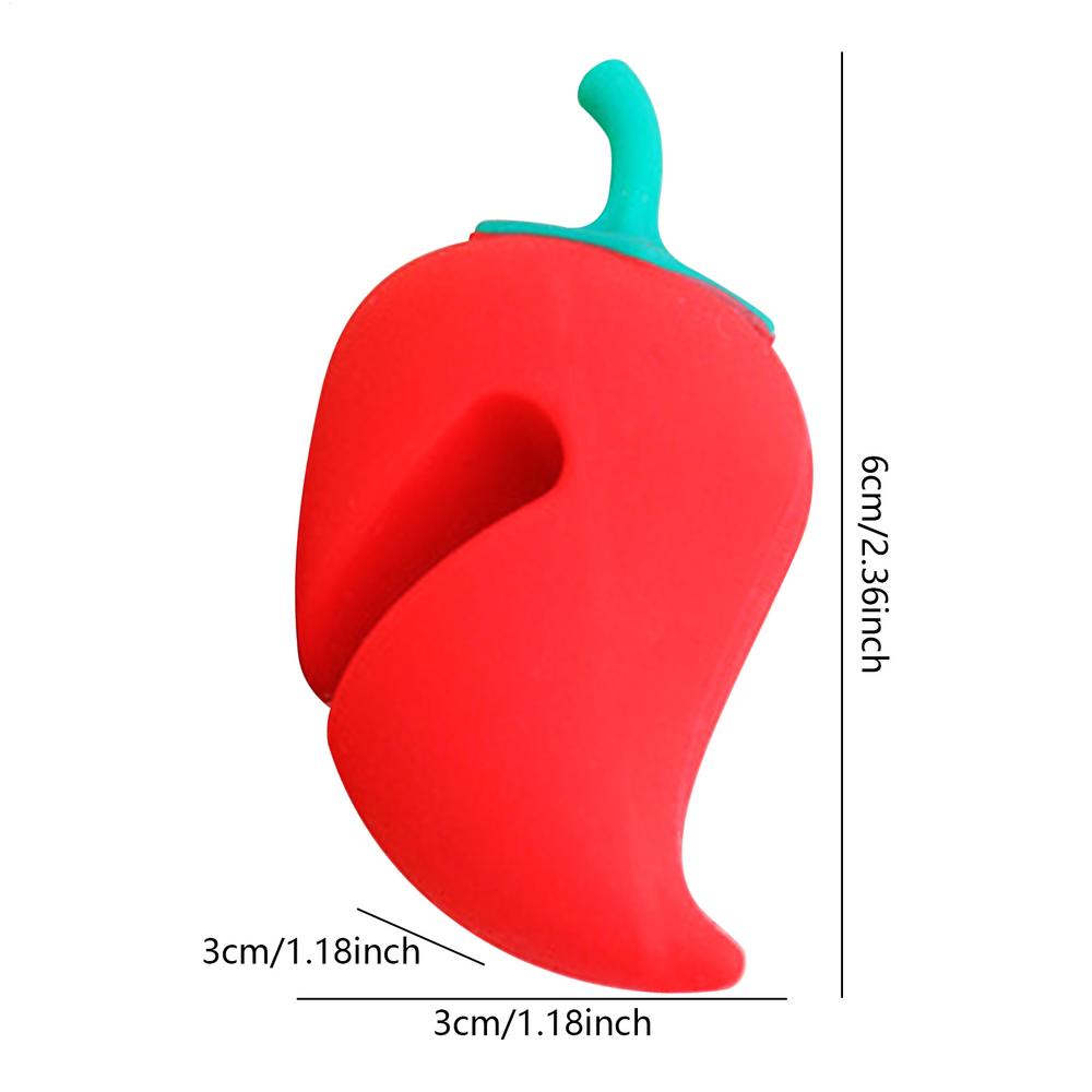 

Silicone Pepper Pot Lid Lifting Pepper Shape Anti-Spill Stopper Tool Anti Overflow Pot Lid Clip Practical Kitchen Tool CHINA