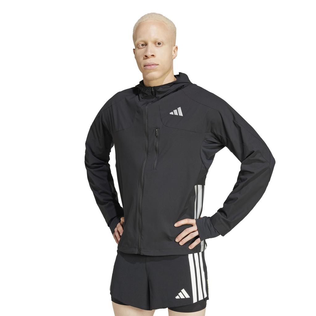Adidas Adizero Running Jacket, KUK41, Men's, Black (JF3509), Size 3L