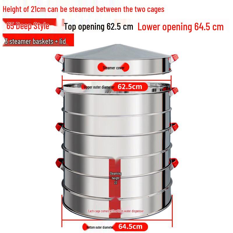 Multi-layer Stainless Steel Steamer Pot
