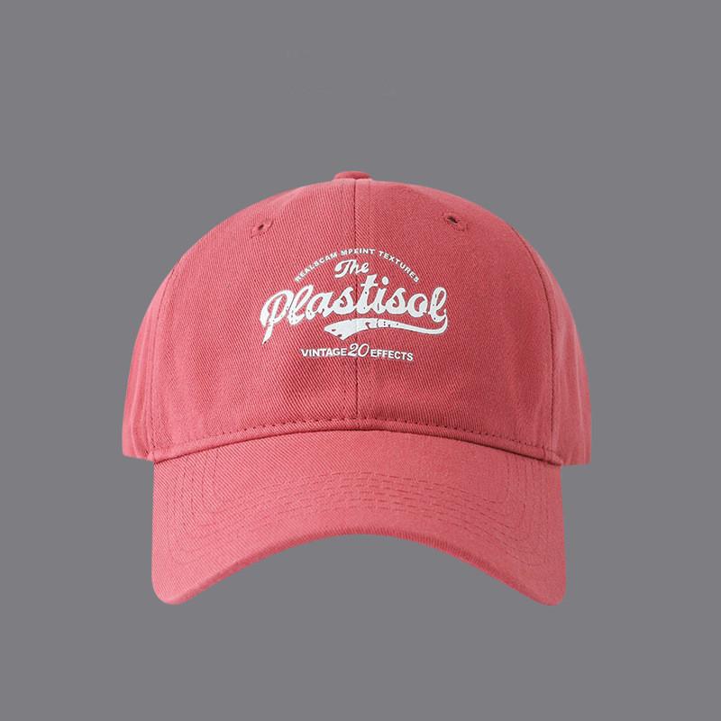 

Simple Cap Baseball With Wide Brim And Letter Print Design For Outdoor Daily малиновый розовый