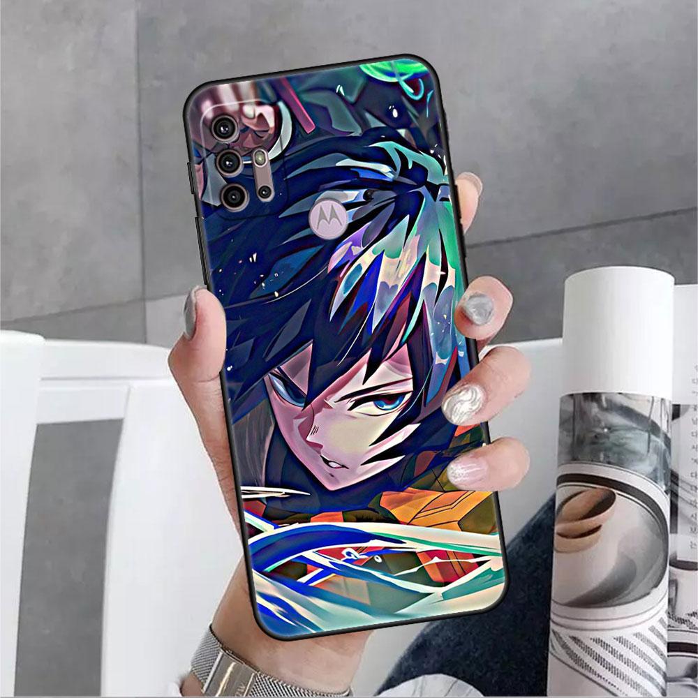 

Аниме Чехол Demon Slayer для Motorola G30 G9 Play G82 G52 G60 G8 G9 Power G50 One Fusion Edge 30 20 Черные Мягкие Чехлы для Телефона One Hyper