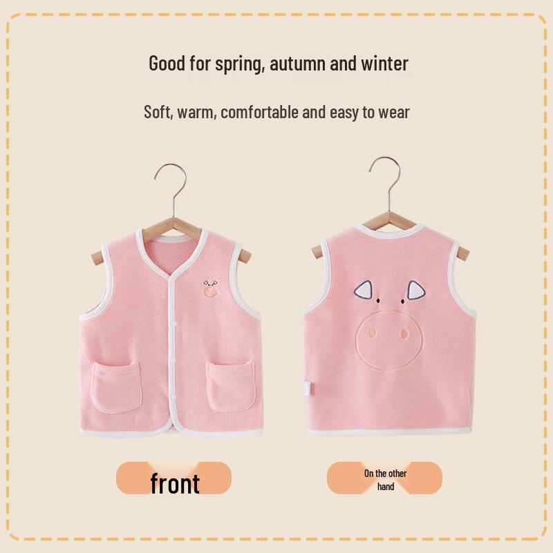 Jingqi Aoli Velvet Baby Vest: Warm, Thickened, 2025 Style Fleece for Infant Autumn/Winter Wear