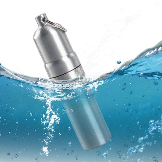 Metal Herb Roll Storage Box with Keychain Portable Travel Mini Herb Roll Case Ashtray Multi-function Pill Organizer Container