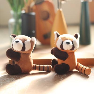 Niedlich Niedlich Waschbär Anhänger Plüschtier Puppe Cartoon Hose Tasche Hängeornament Puppe Stoffpuppe