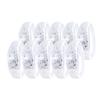 Pack of 10 LED Silicone Bracelets Flashing Light Up Wristband Accessory Adjustable Size Wrist Bands Jewelry for Party