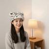 Soft Plush Bear Hat Imitation Mink Fur Brimless Pullover Cap Fashion Leopard Print Beanie  Girls
