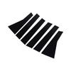 6PCS Car Door Window Pillar Posts Cover Trim PC Outer Door Window Pillar Panel Decorative Cover Replacement for   2017-2022