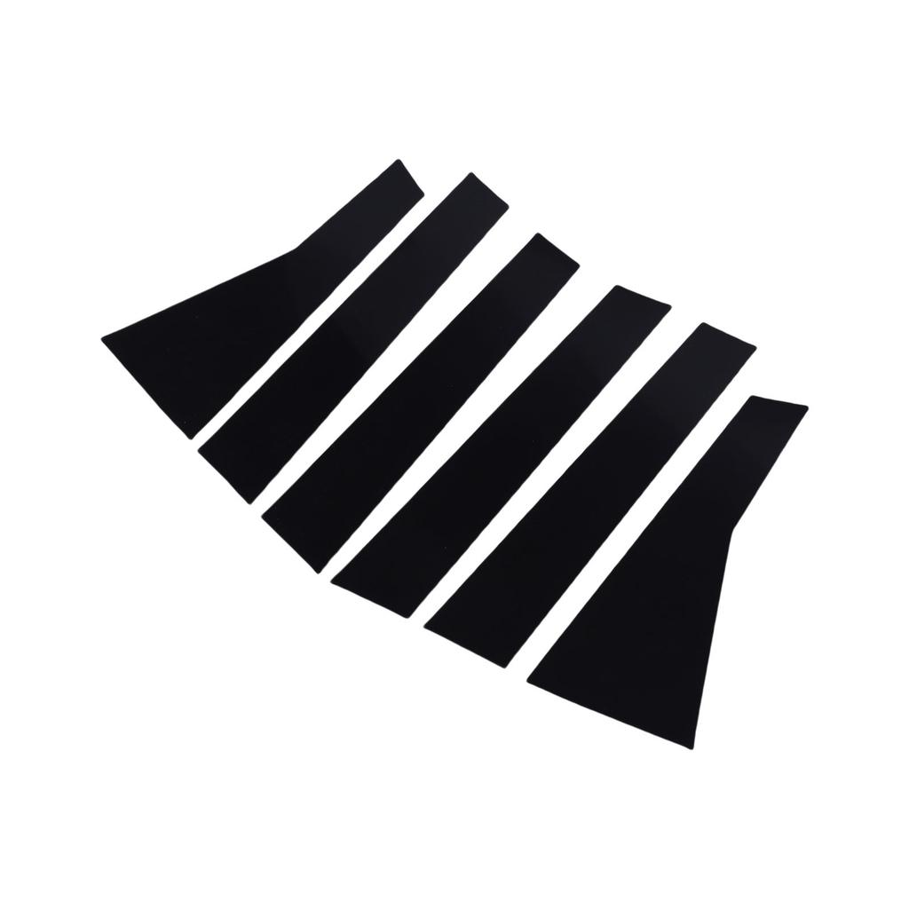 6PCS Car Door Window Pillar Posts Cover Trim PC Outer Door Window Pillar Panel Decorative Cover Replacement for 2017-2022