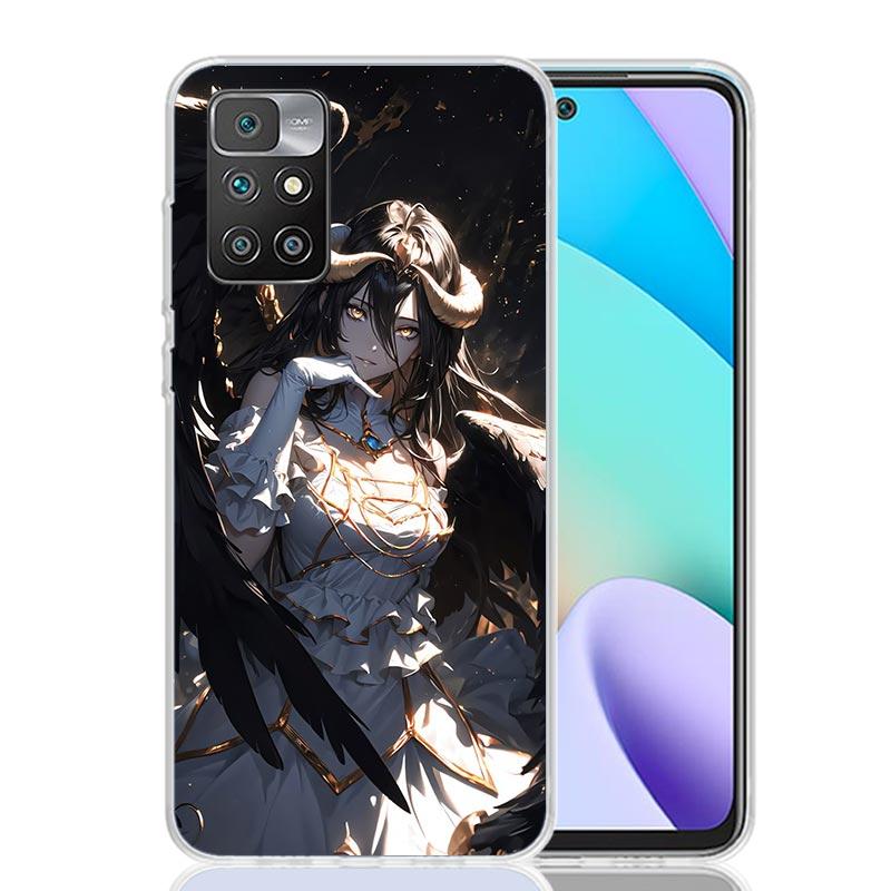Albedo Overlord Anime Phone Case For Xiaomi 14C 13C 12C 13 12 10 10A 10C 9 9A 9C 9T 8 8A 7 7A 6 6A K70 Pro K60 K40 K20 14C 13C 1