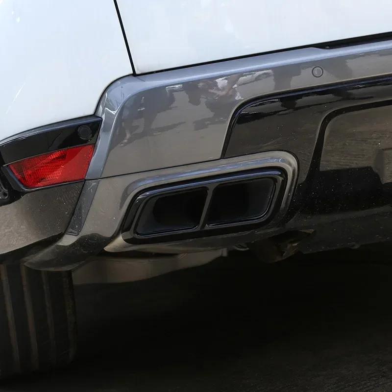 For Land Rover Range Rover Sport P400 Stainless Steel Car Tail Pipes Silence Cover Exhaust Pipe Cover Stickers Car Accessories