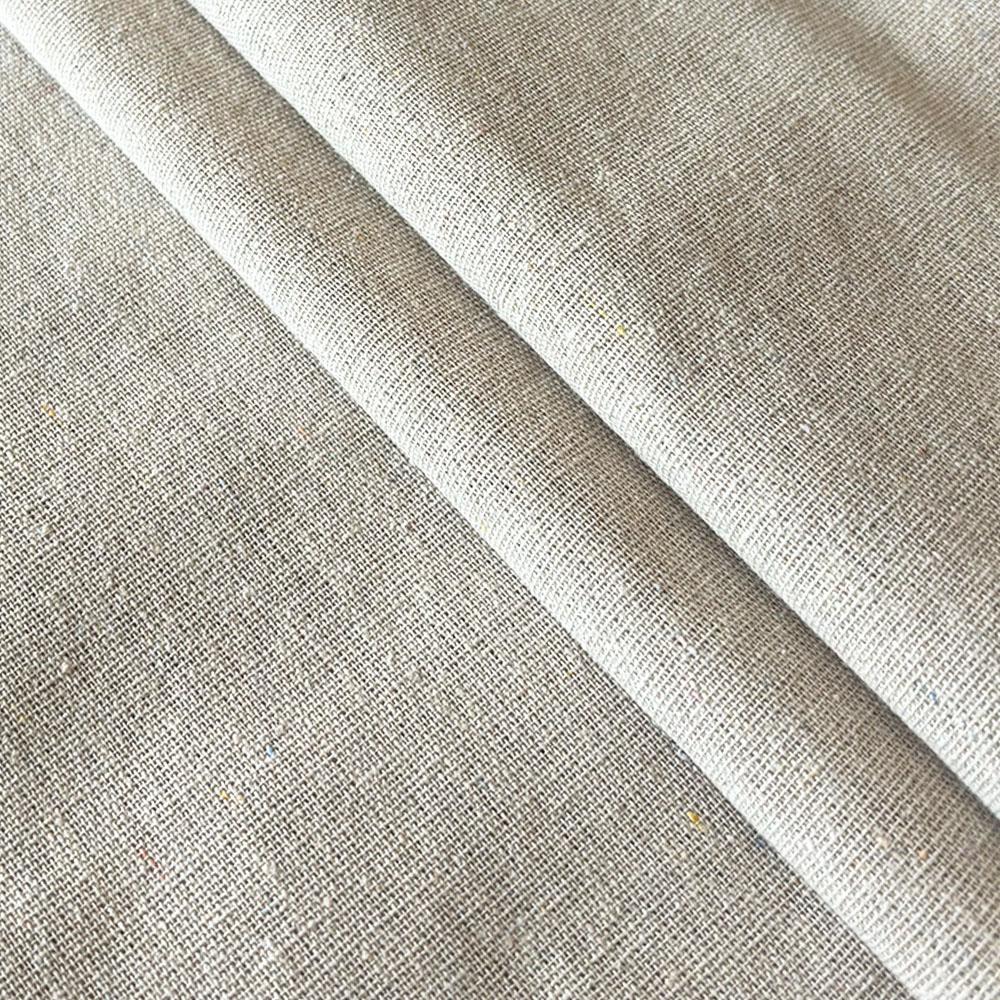 50x150cm Cotton Linen Fabric Solid Color Heavy Duty for DIY Sewing Pants Tablecloth Sofa Curtain Decor Embroidery Practice Cloth