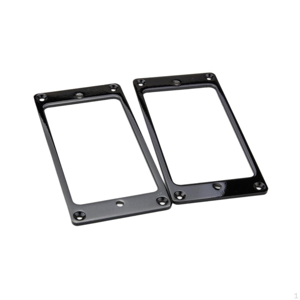 2 Pieces Brass Guitar Pickup Frame Humbucker Rings Pickups Cover Part