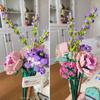 Romantischer Wildblumenstrauß, Blumenbausatz, Heimdekoration, Bausteinspielzeug, Valentinstagsgeschenk für die Freundin