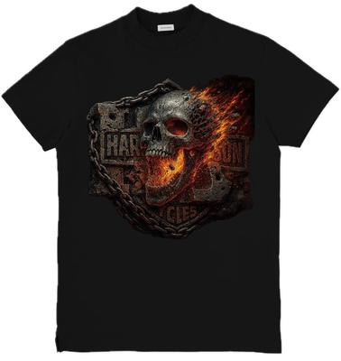 Harley-Davidson Inspiriertes Grafik-Unisex-T-Shirt Grafik-T-Shirt S-3XL