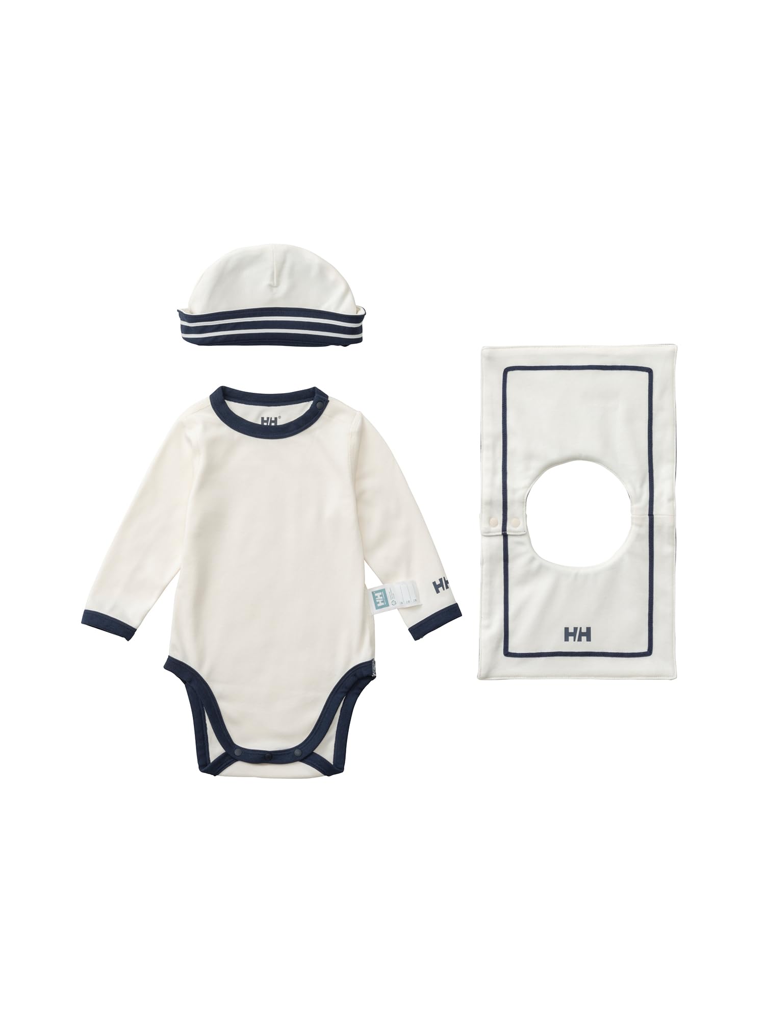 

Helly Hansen B My First HH Long Sleeve Marine Rompers Set, Ivory, Size 80