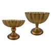 Distressed Gold Vases Indoor Decorative Flower Container for Sitting Room Or Garden Setting