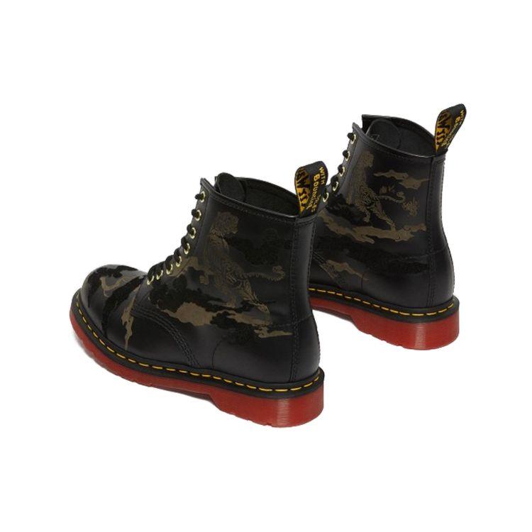 Dr. Martens 1460 Yott Leather Camouflage 15.5cm Boots Unisex Boots Black 27268001