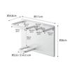 Yamazaki Magnetic Bathroom Tube & Toothbrush Holder White, Tower 5510 (W11 X D4.8 X H8cm)