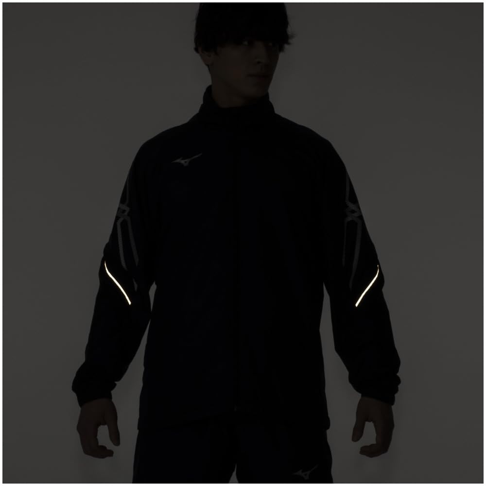 Training Wear Breath Thermo Lining Warmer Jacket Moisture Absorption Heat Generating 32MEA631 Deep 2XL [Mizuno] MC-LINE Navy/Silver