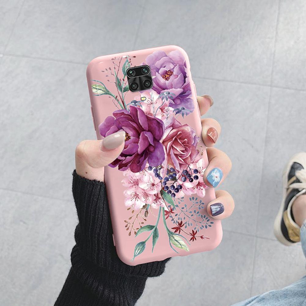 Plant Rose Daisy Love Heart Leopard Pattern Phone Case For Xiaomi Redmi Note 9 8 10 11 7 Pro 8T Soft Shockproof Women TPU Cover