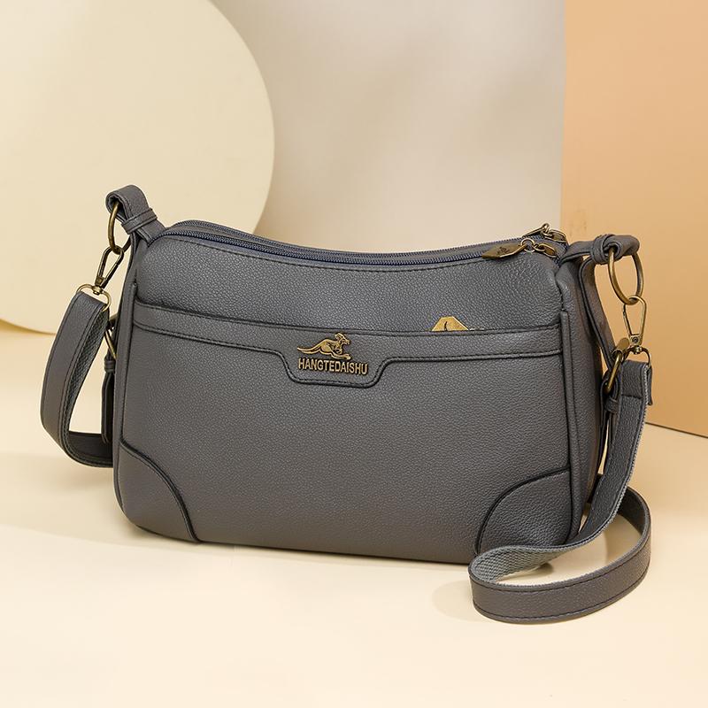 Jednobarevná taška přes rameno Dámská crossbody taška Taška pro středněvěkou matku