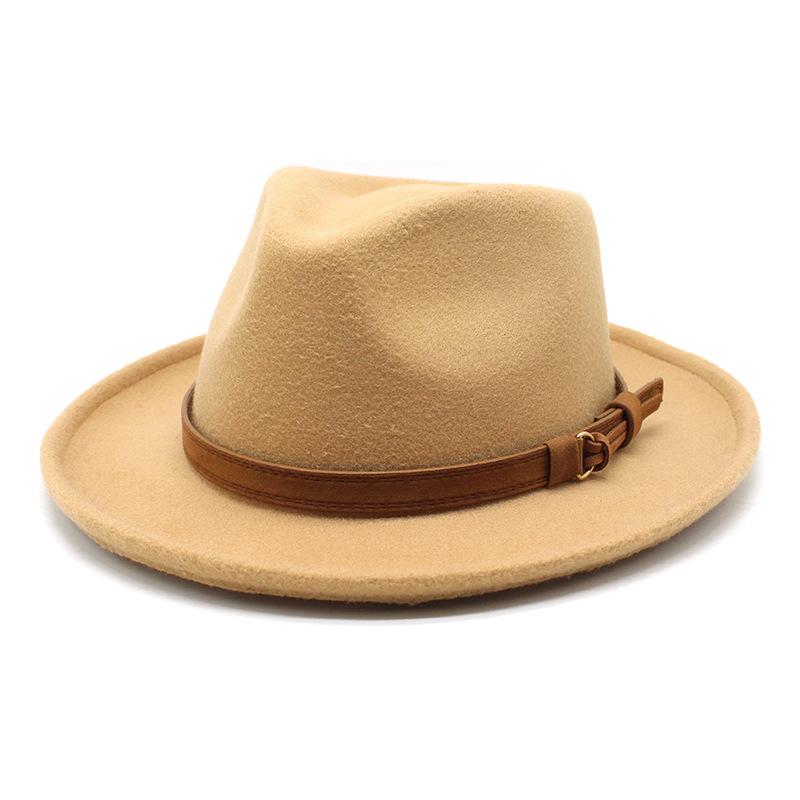 High Quality Wool Felt Fedoras Hats Adult Men Fashion Trilby Cap Autumn Winter Formal Jazz Dress Hat
