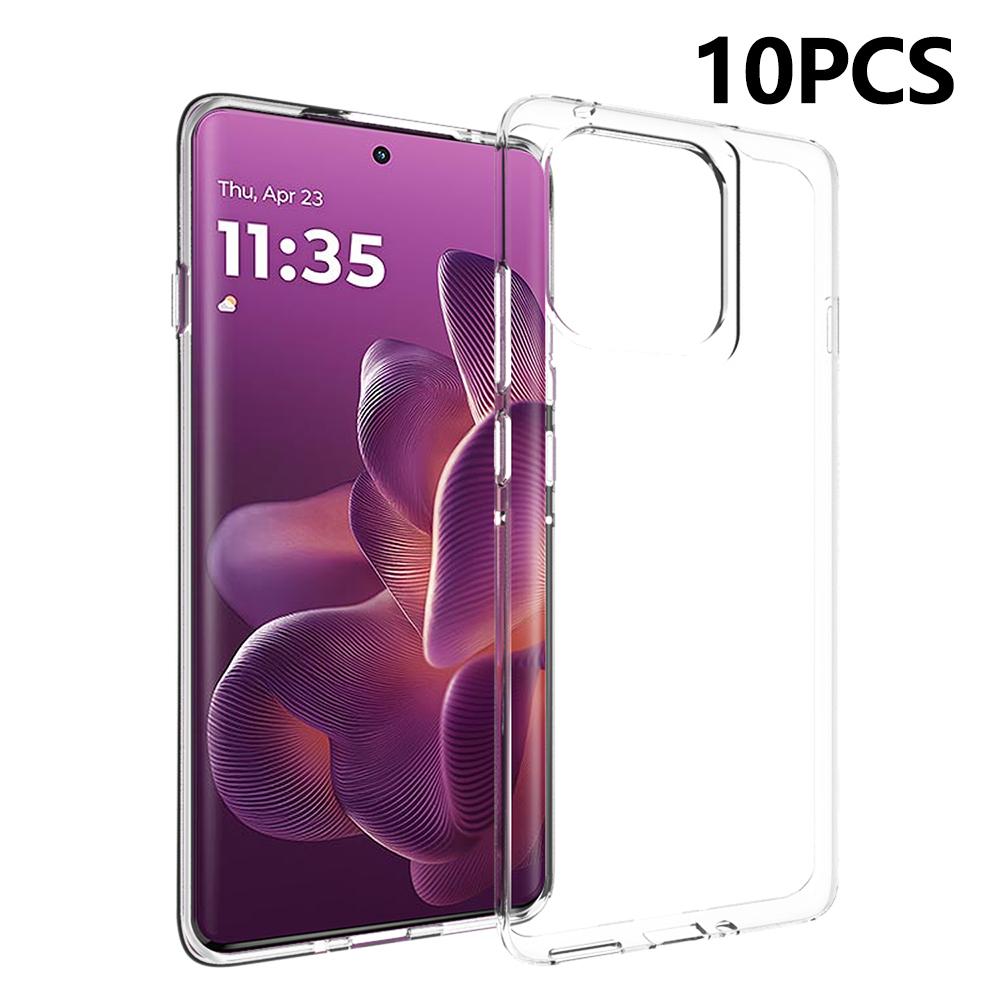 10Pcs/Pack For Motorola Edge 60 Pro 5G Case Watermark Free TPU Protective Clear Phone Cover