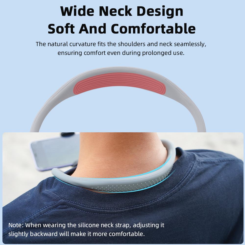 Flymile Neck Mount for DJI Action 5/Gopro 13/Insta360 Camera/Phone Neck Holder for Indoor Outdoor Video Recording POV Vlog