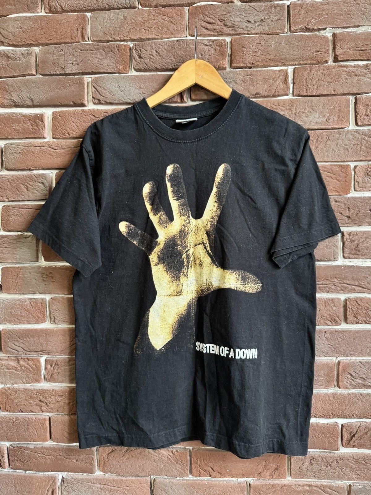 Vintage 00s System Of A Down Hand Band Nu Metal Unisex T-Shirt S