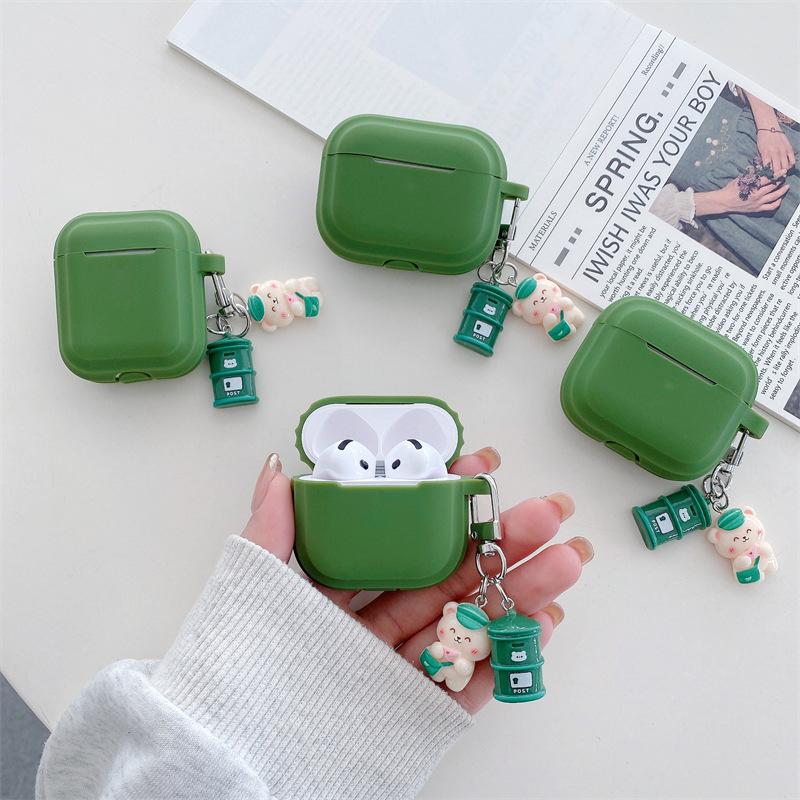 ins cute mailbox bear for AirPods 1 generation protective case second generation 1 generation pro1 apple bluetooth headset case