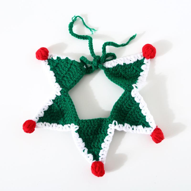 

Питомец Ручной работы Вязаный Рождественский Пентакль Регулируемый Кот Собака Шерстяной Вязаный Шарф Ошейник Аксессуары S(20—28CM)