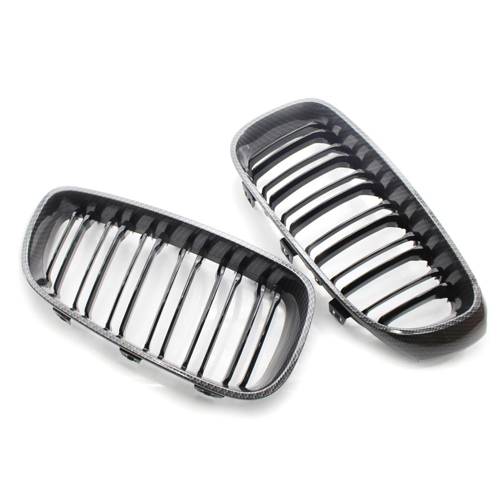 Gloss Black Front Bumper Kidney Grill Grilles For BMW 3 Series GT F34 2012-2019 320i 328i 335i XDrive Double Line M Style