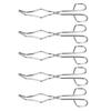 5Pcs Crucible Tongs Stainless Steel Clamp Pliers Holder for Metal Casting Gold Melting