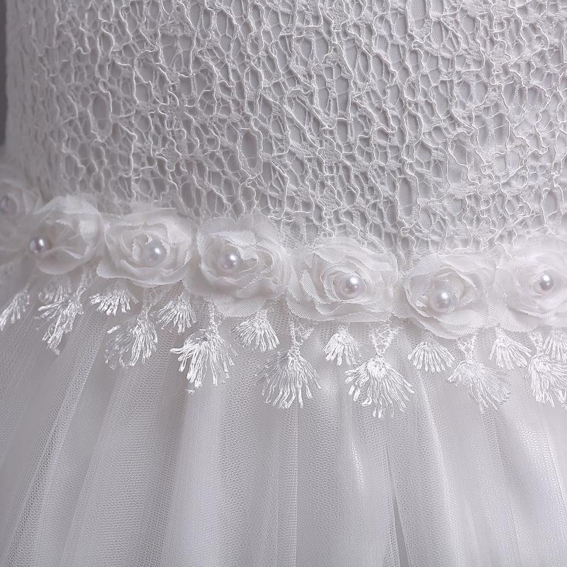 Children's Dress, Beaded Princess Wedding Dress, Fluffy Skirt, Summer Girls' Vest, Mesh Skirt