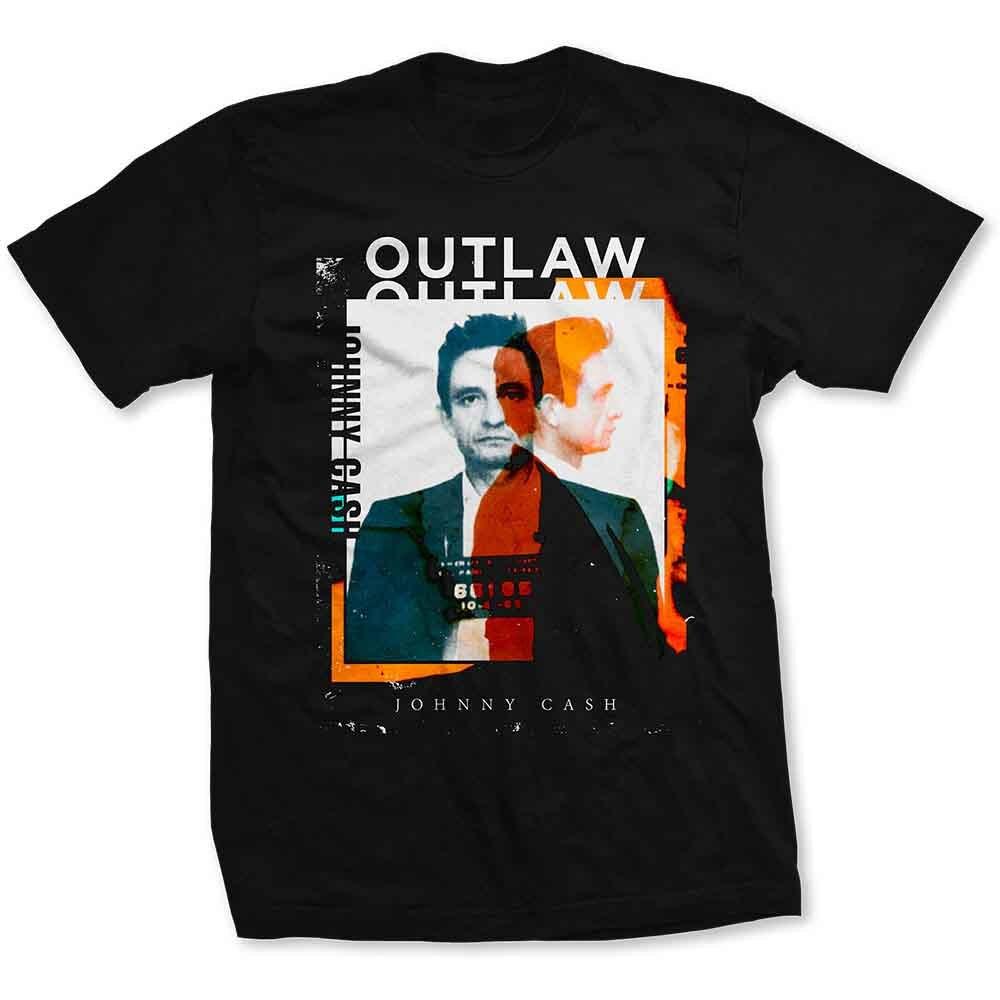 Johnny Cash Men s Outlaw Black T-Shirt 3XL