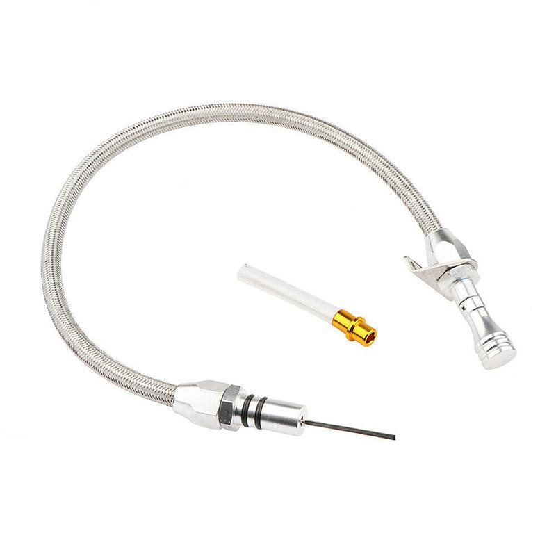 

Универсальный гибкий щуп для измерения уровня масла Th350 из нержавеющей стали 5004 530 мм, совместимый с Tth350 Th400 Sbc серебряный