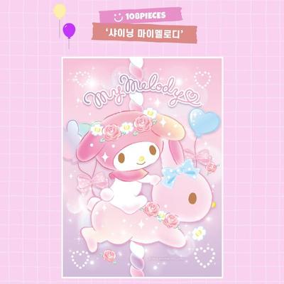 Sanrio Characters Shining My Melody Jigsaw Puzzle 108PCS Children's Educational Toys, Popular Puzzles In Korea