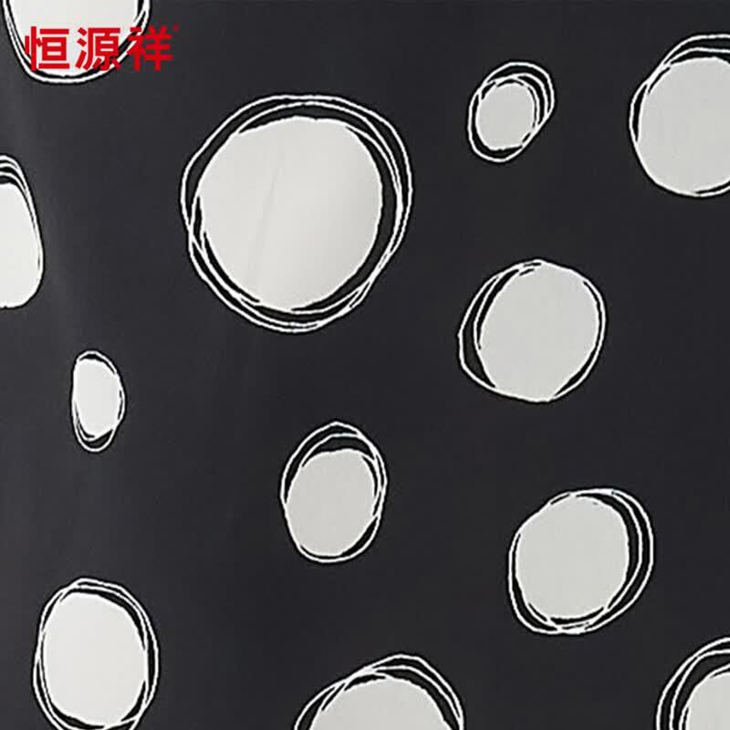 Hengyuanxiang Polka Dot Mulberry Silk Midi Dress