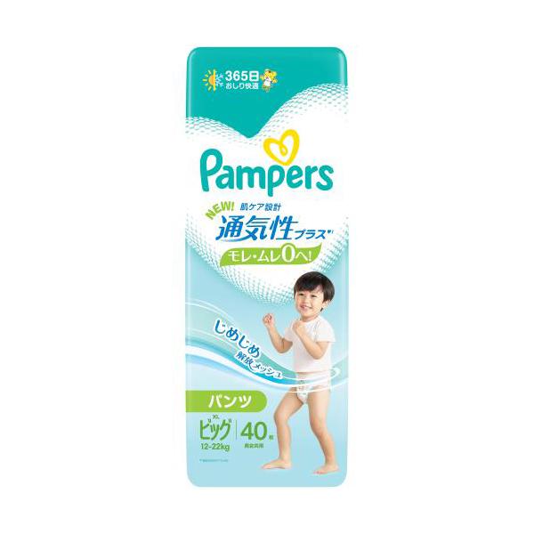 

P&G P&G Японія Pampers Дихаючі Плюс Підгузки XL (Штани) 40 шт