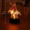 Genshin Impact 3D Lampe Zhongli Raiden Shogun Klee Anime LED Nachtlicht für Schlafzimmer Dekoration Mondlampe Geburtstag Beste Geschenke Luces