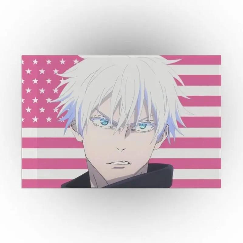 Japanese Anime Tapestry, Sato Gojo Toji American Flag Wall Hanging Bedroom Living Room Dormitory Decoration