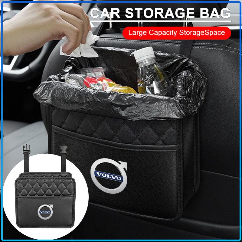 Car Seat Back tissue Box Auto Sunshade Armrest Box Paper Bag For Volvo XC90 XC60 XC70 XC40 V90 V60 V40 C70 C30 S80