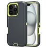 For iPhone 16 Pro Cell Phone Cases Detachable PC+TPU Drop-proof Back Protector Cover